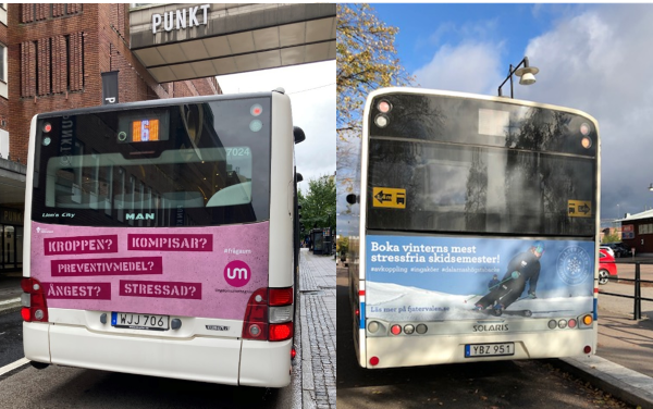 Reklam på bussen